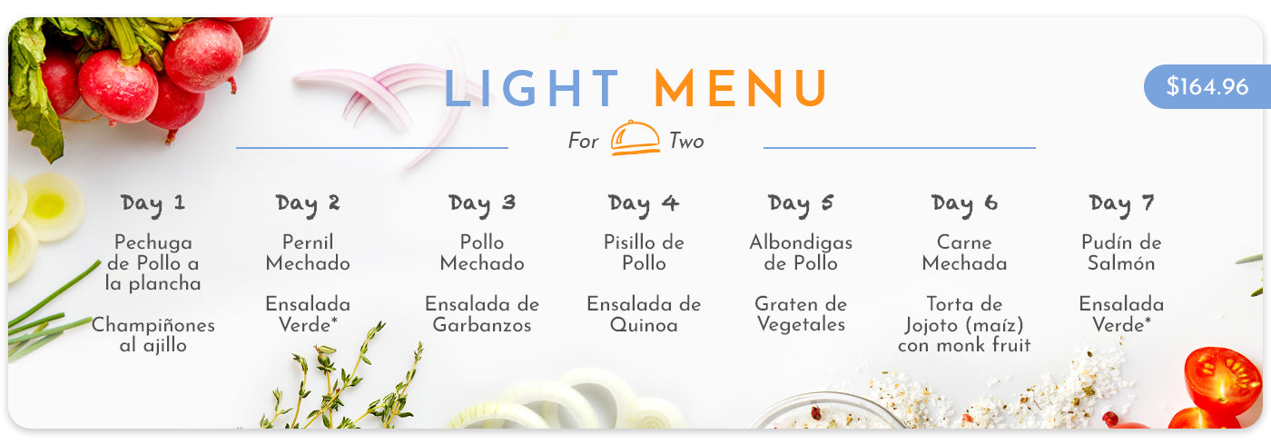 Light Menu – La Margarita Wonderfood