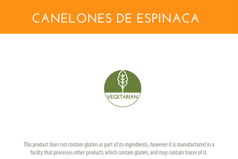 Canelones de Espinaca | Spinach Caneloni