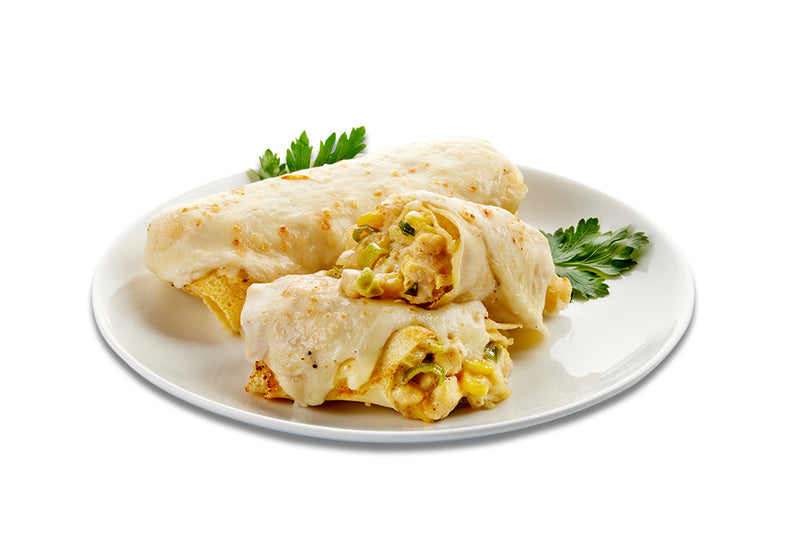 Corn and Chicken Crepes