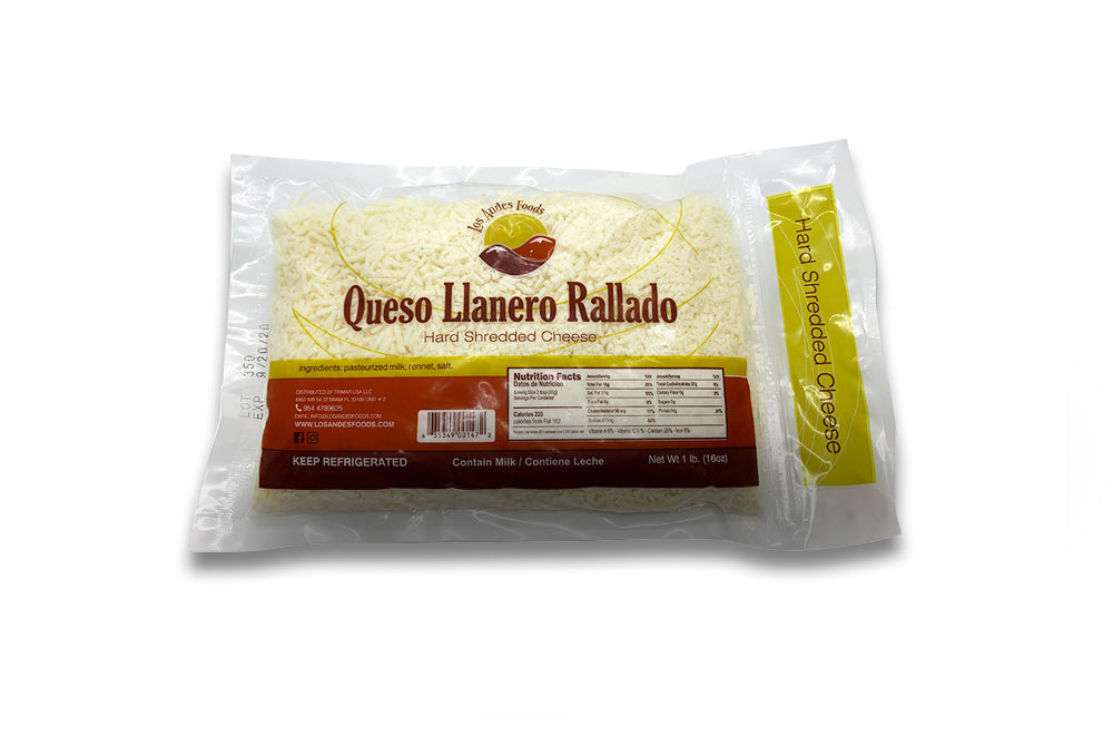 Queso Llanero Rallado Los Andes