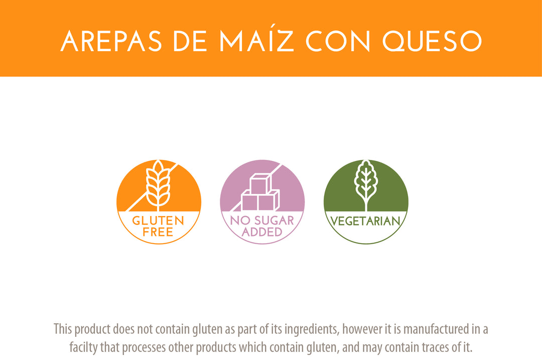 Arepa rellena de Queso - Maíz Pilado