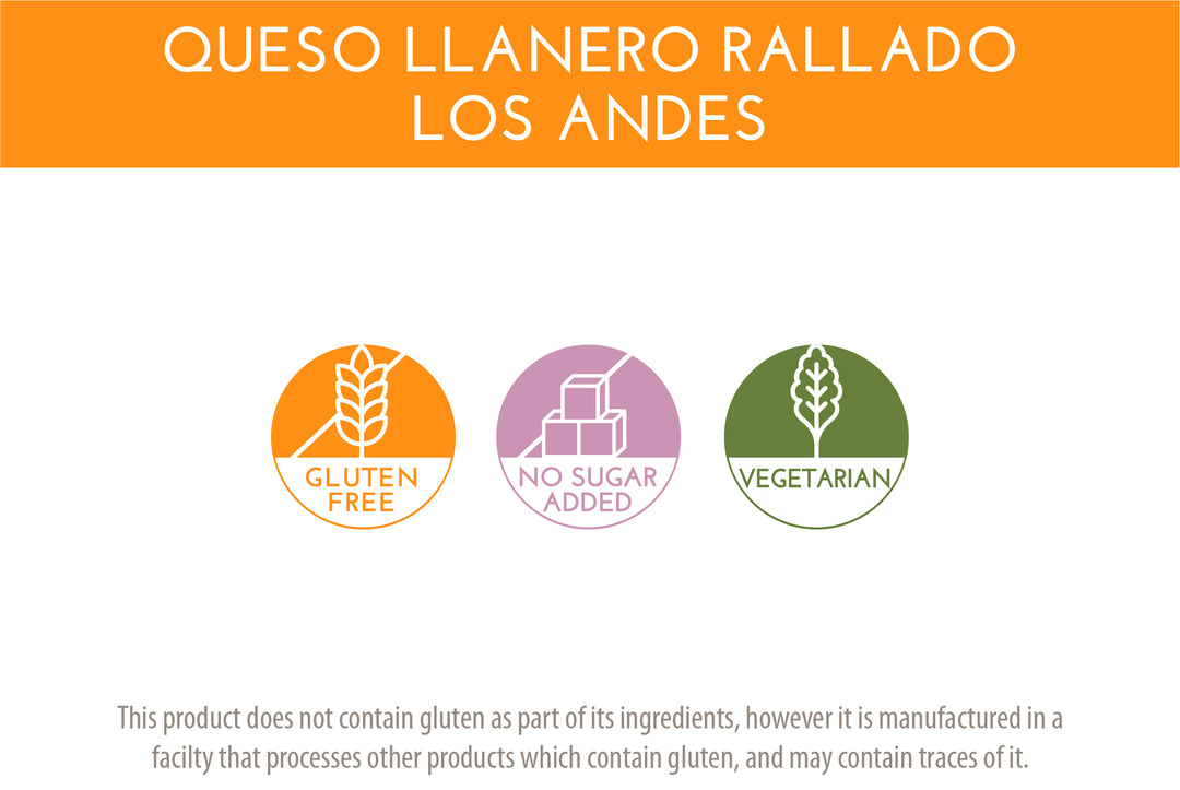 Queso Llanero Rallado Los Andes